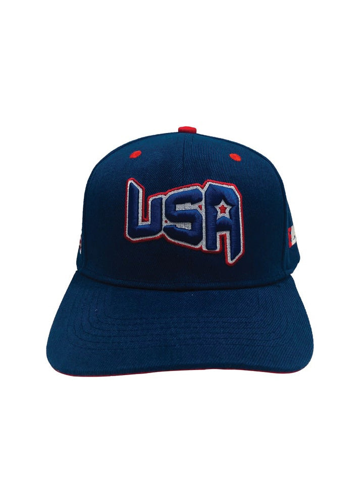 USA Embroidered Snapback Hat